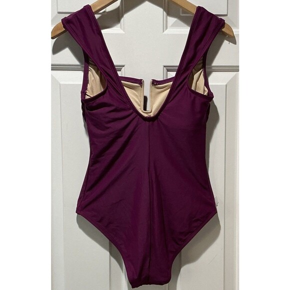 NEW One Piece Swimsuit Lined Full Coverage Padded Shade & Shore Size Small 4-6 - Picture 3 of 6